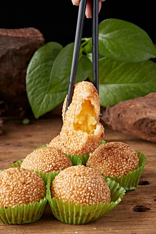 重庆炸麻团图片