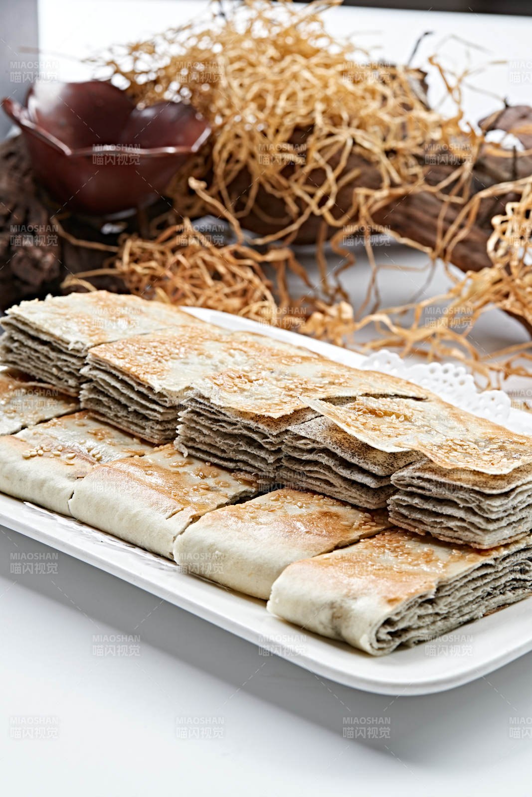 芝麻千层饼图片