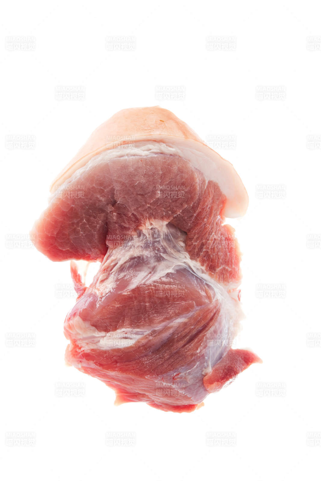 检疫合格的屠宰生鲜猪肉图片