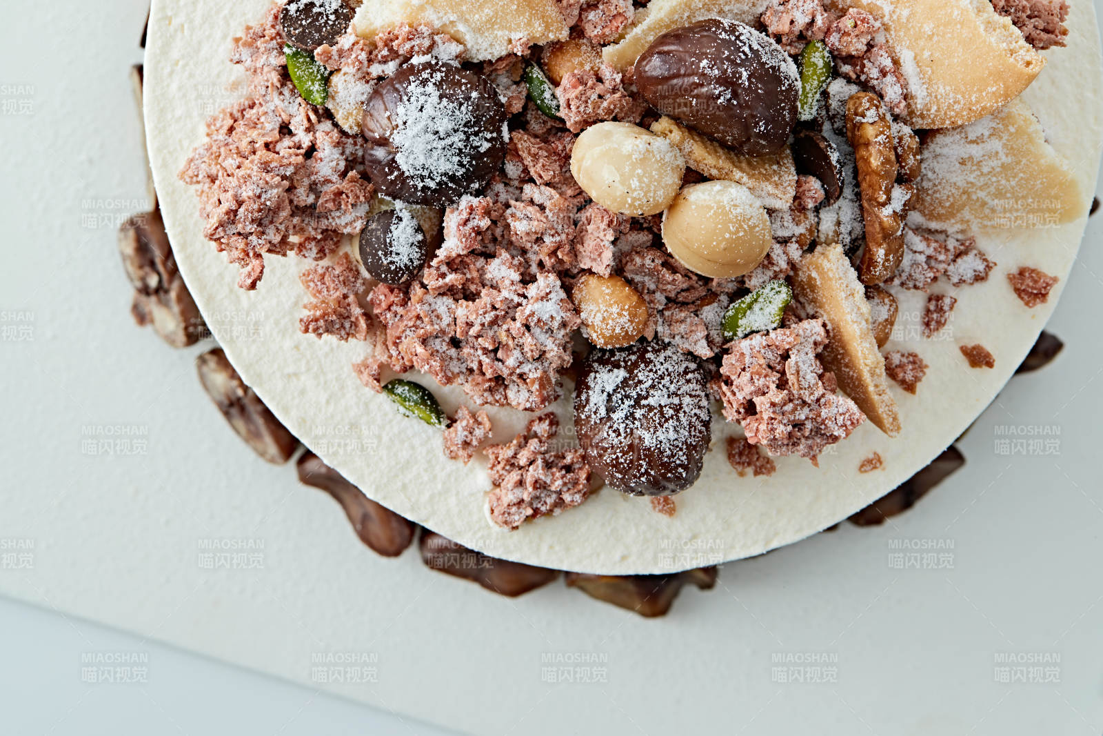 鲜奶油板栗坚果曲奇饼洛丽塔蛋糕图片