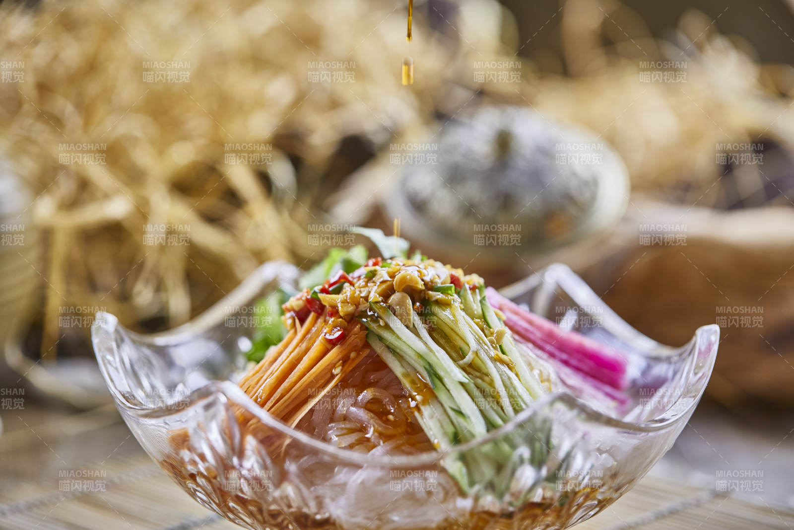 浇汁时蔬魔芋丝图片