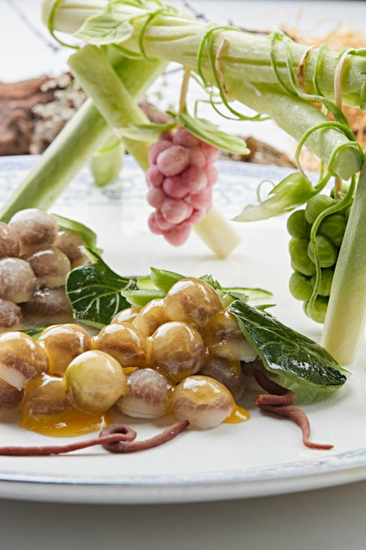 葡萄造型的水晶牛肉图片