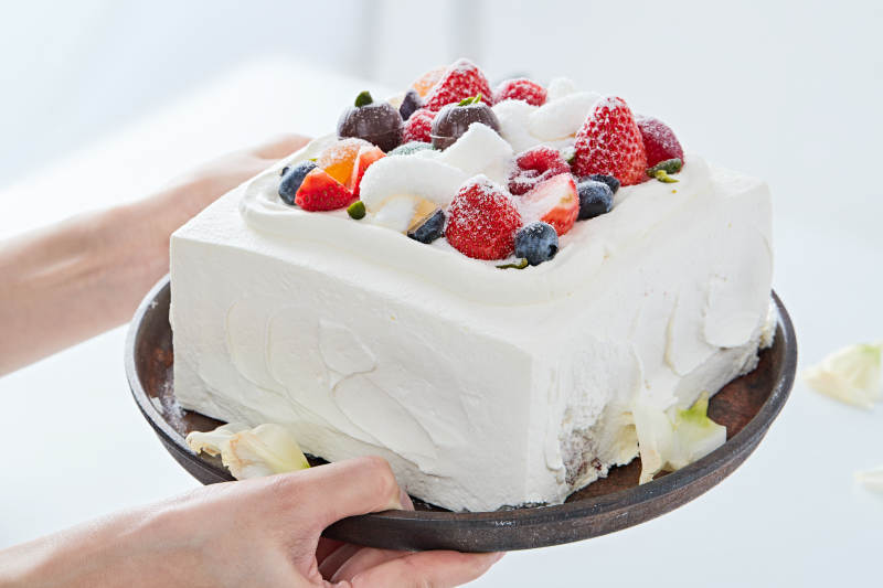 鲜水果奶油多层夹心蛋糕图片