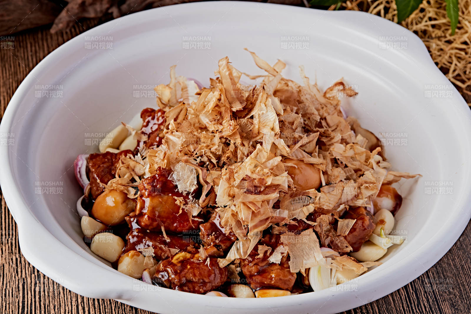 鲣鱼花红烧猪小排图片