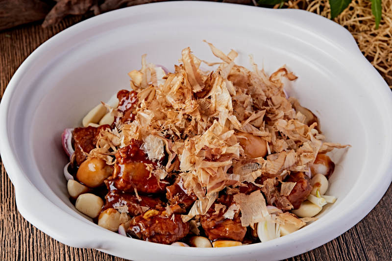 鲣鱼花红烧猪小排图片