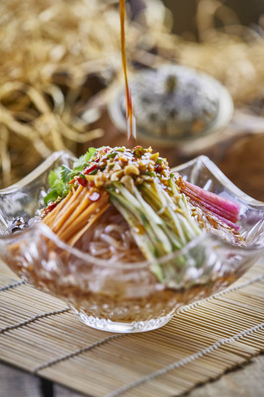 浇汁时蔬魔芋丝图片