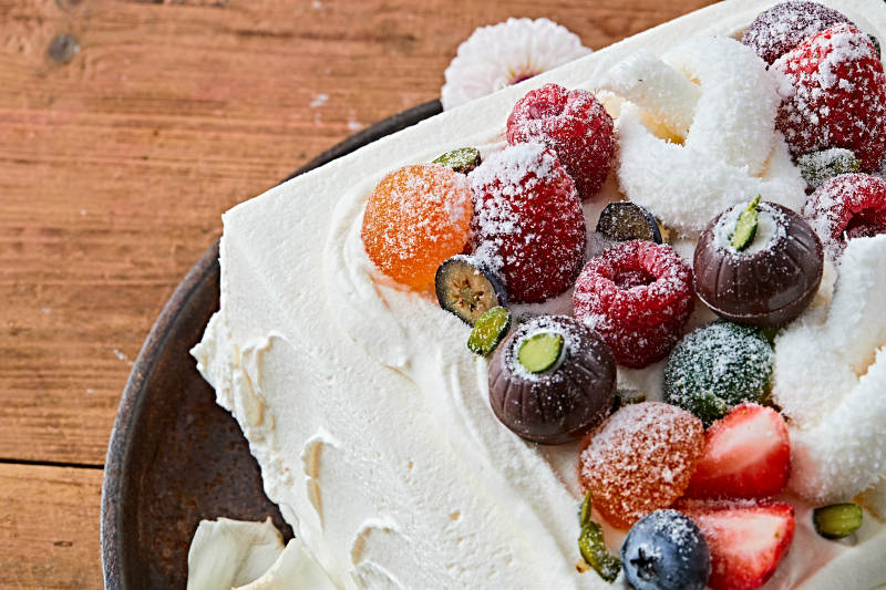 鲜水果奶油多层夹心蛋糕图片