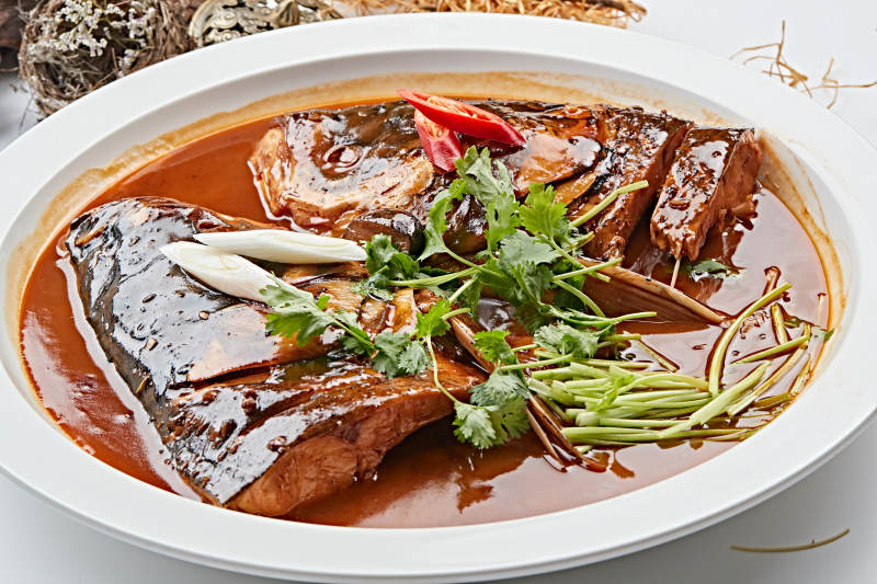 酱香千岛湖野生大鲢鱼头图片