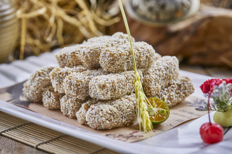 美味甜口菜麻仁红薯图片