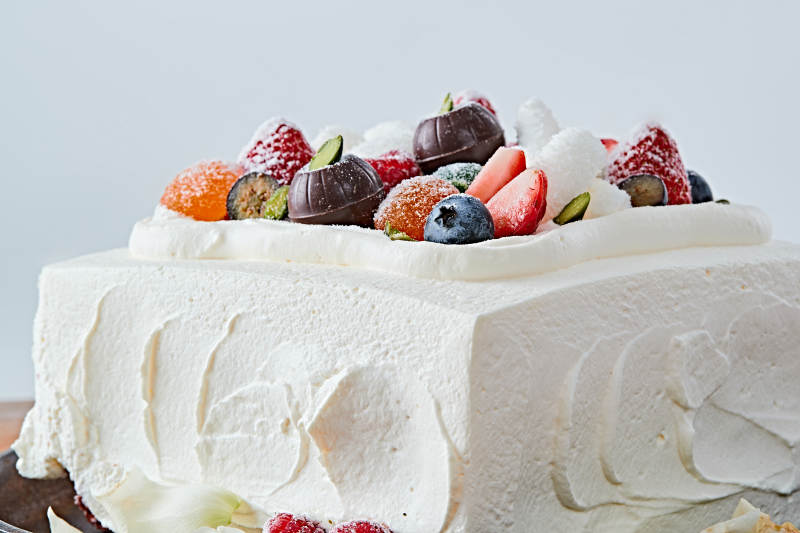 鲜水果奶油多层夹心蛋糕图片