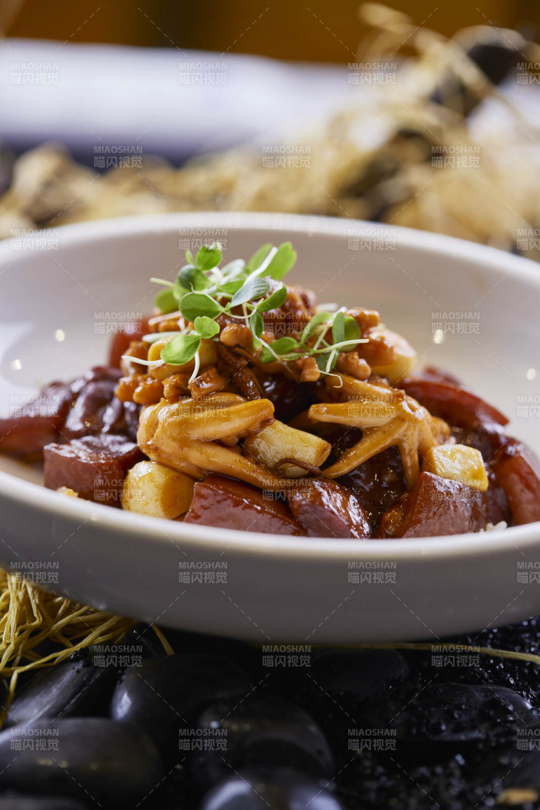 东坡肉酱爆小八爪小章鱼爆红烧肉图片