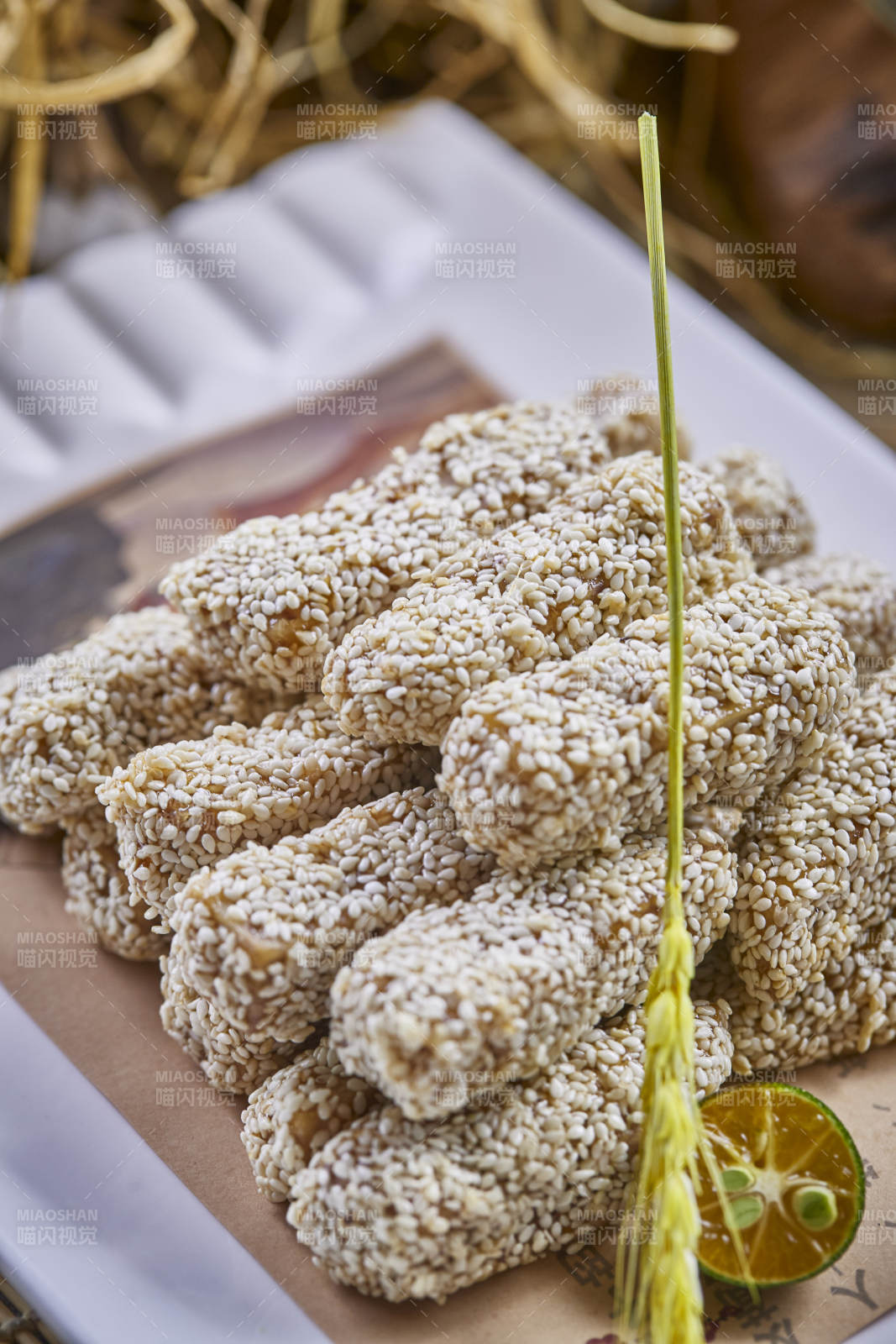 美味甜口菜麻仁红薯图片