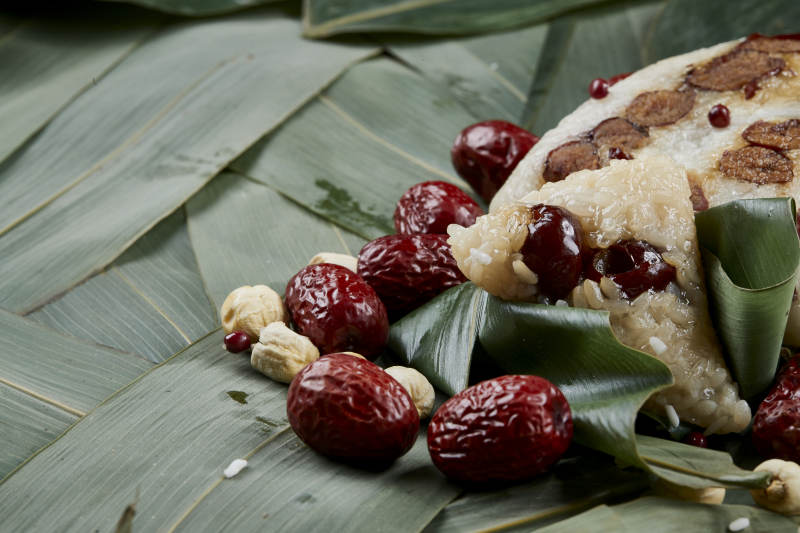 端午节的粽子和原材料图片
