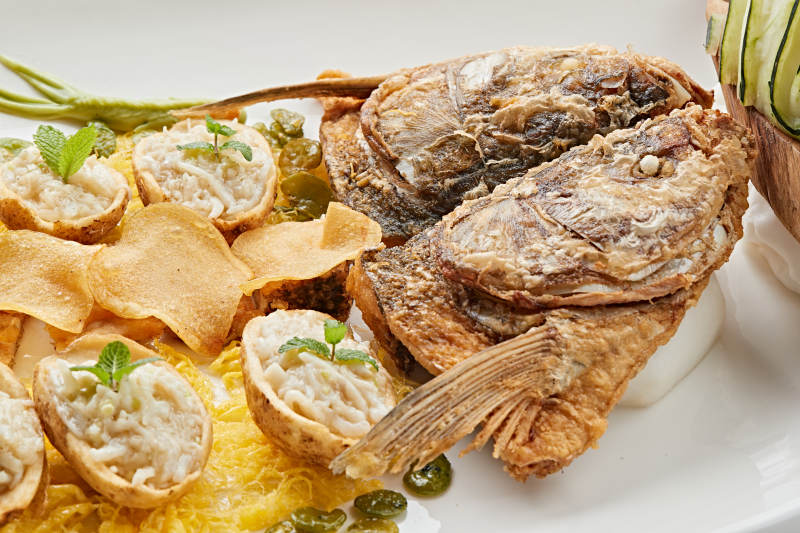 薯香金盏鱼图片