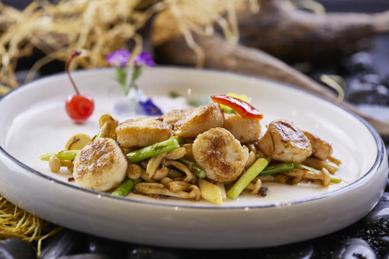 酱爆带子白玉菇瑶柱图片