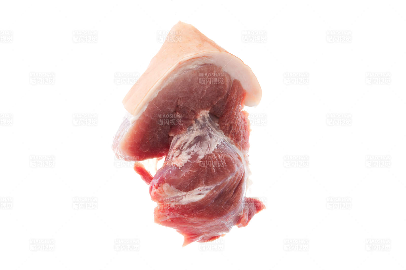 检疫合格的屠宰生鲜猪肉图片