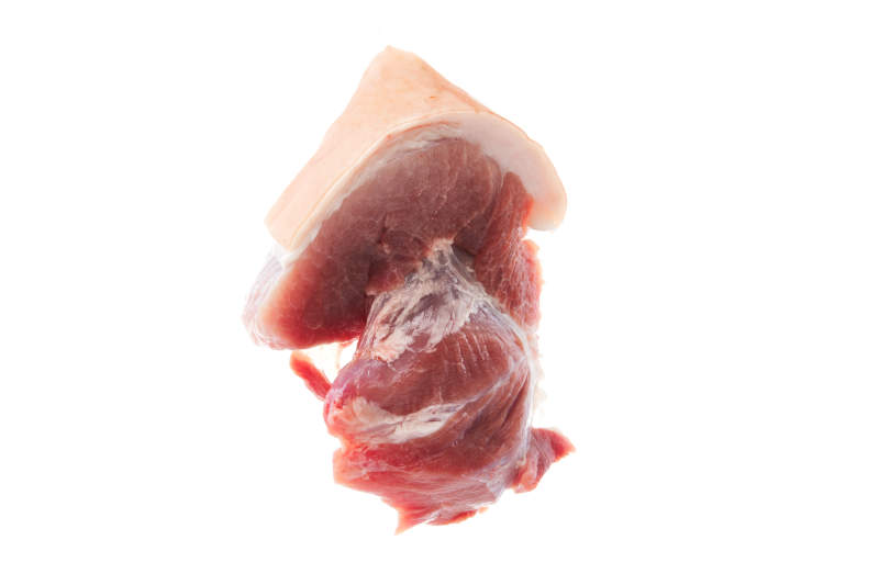 检疫合格的屠宰生鲜猪肉图片