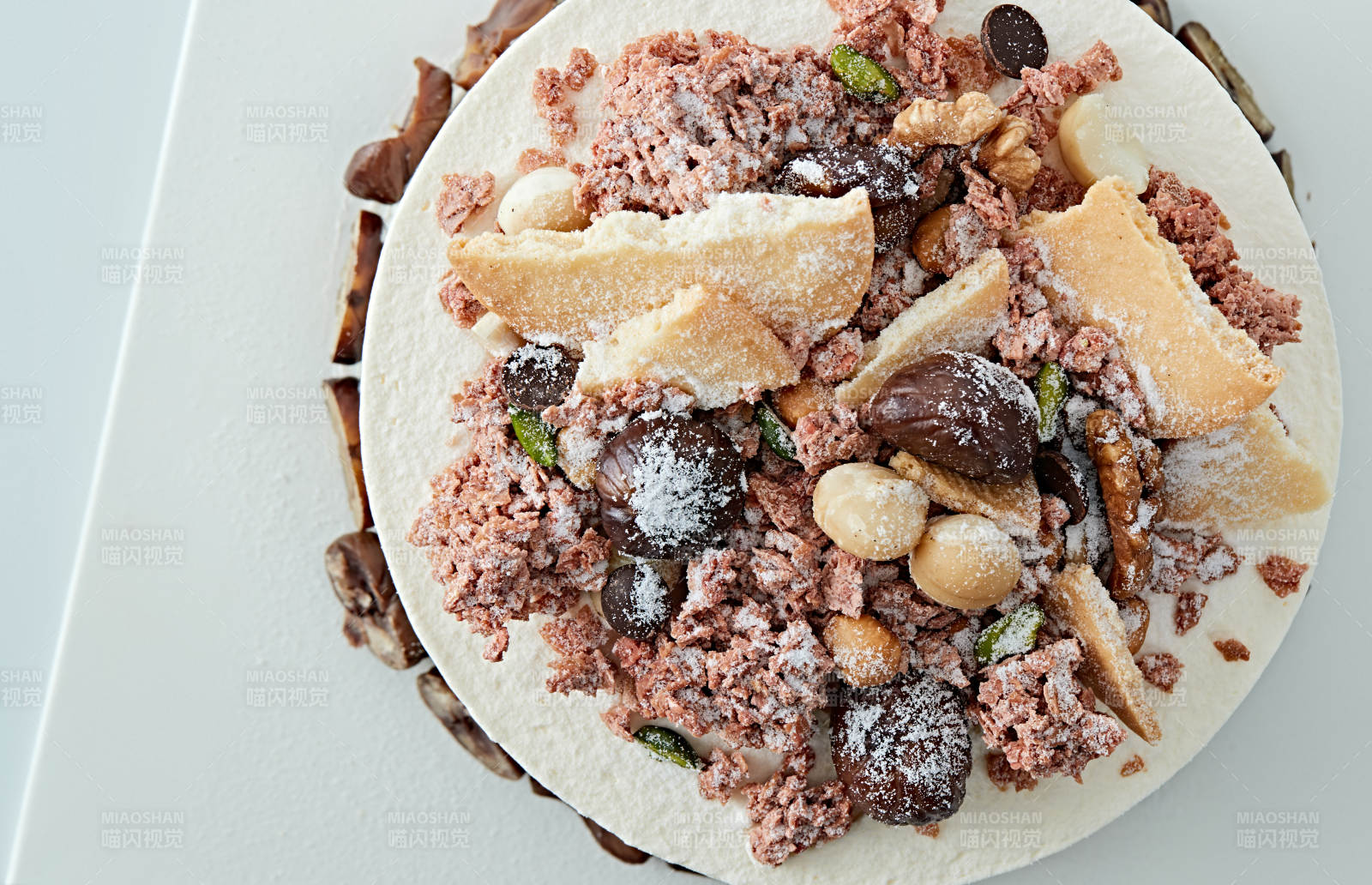 鲜奶油板栗坚果曲奇饼洛丽塔蛋糕图片