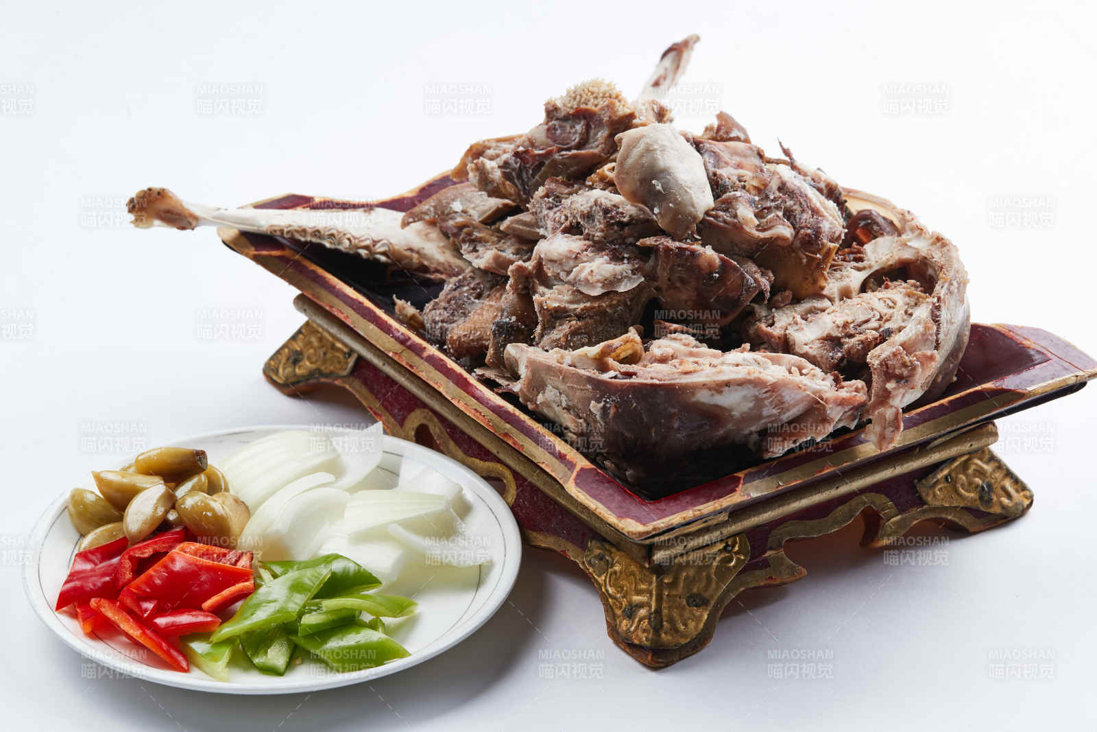 半成品菜卤味炒羊头图片