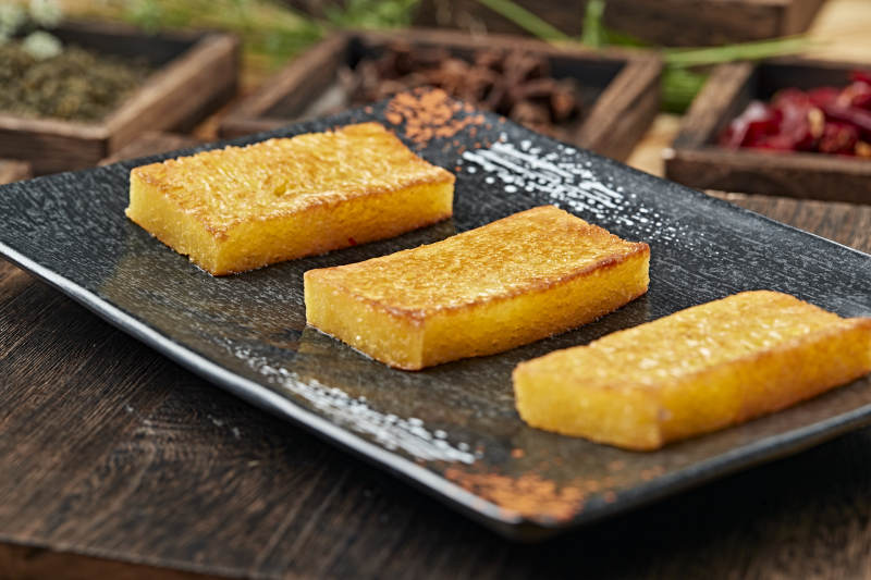 港式茶餐油煎萝卜糕图片