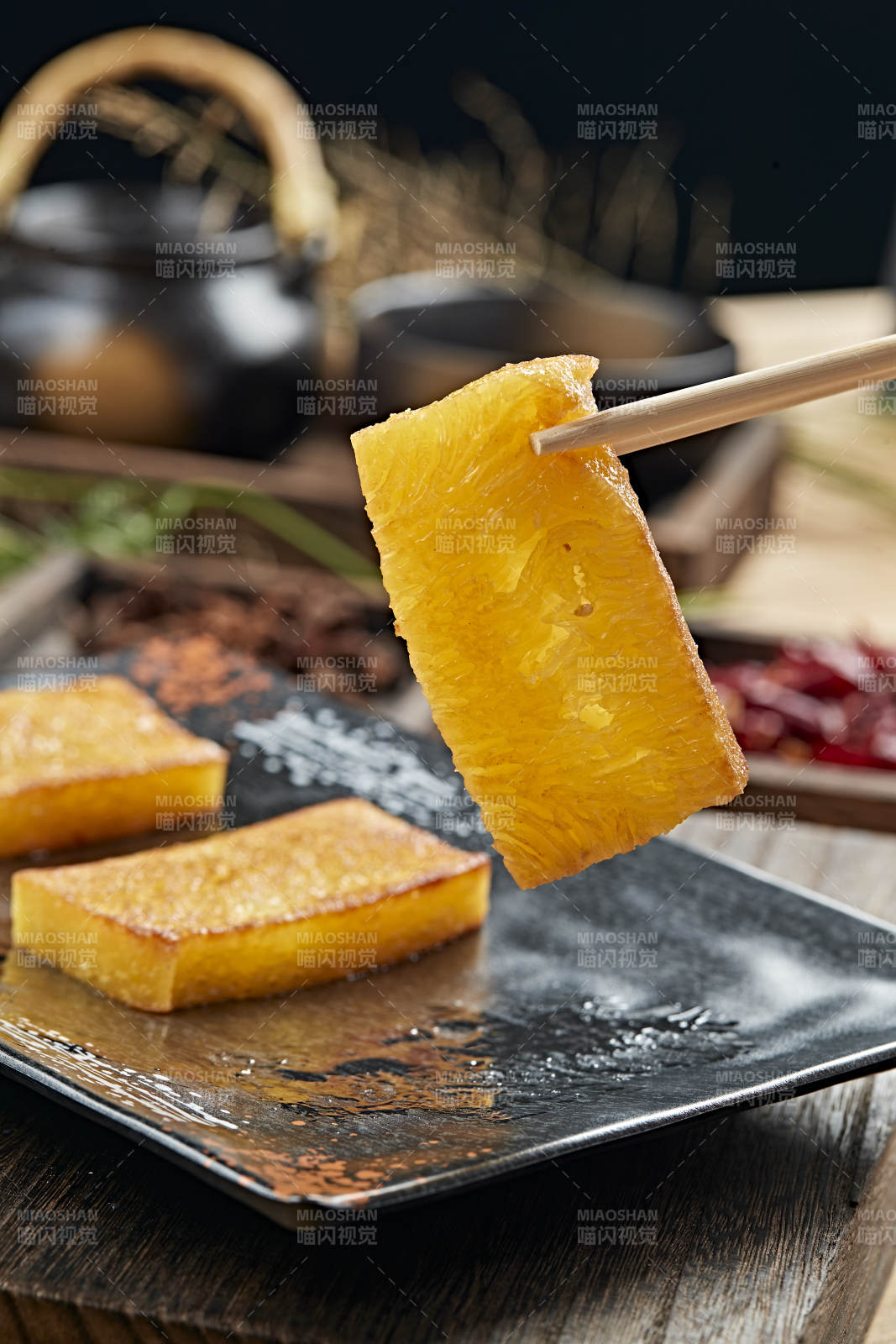 港式茶餐油煎萝卜糕图片