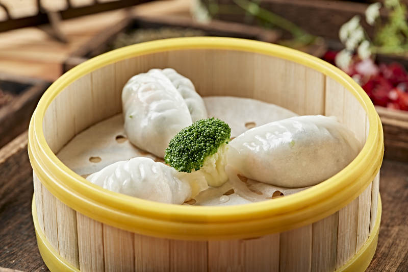 港式茶餐冰皮水晶什锦蒸饺图片