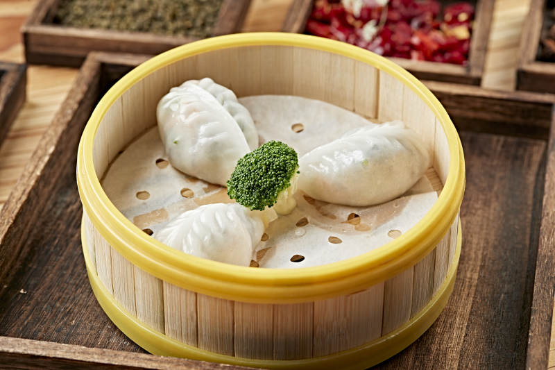 港式茶餐冰皮水晶什锦蒸饺图片