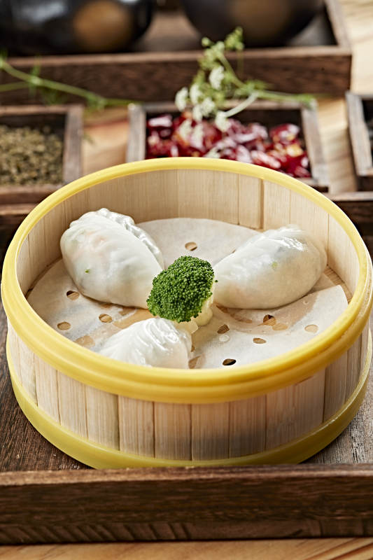 港式茶餐冰皮水晶什锦蒸饺图片