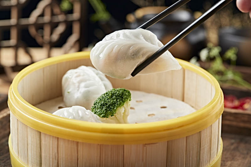 港式茶餐冰皮水晶什锦蒸饺图片