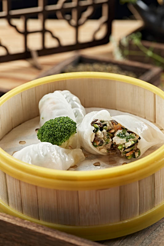 港式茶餐冰皮水晶什锦蒸饺图片