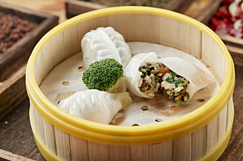 港式茶餐冰皮水晶什锦蒸饺图片