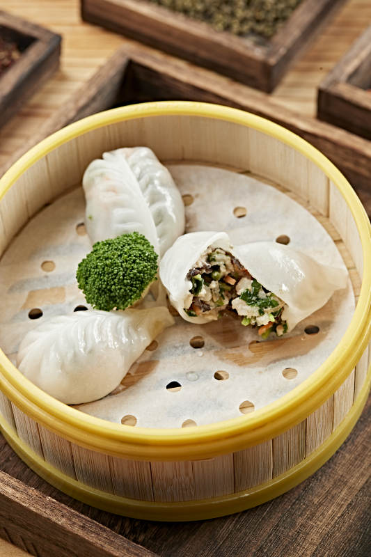 港式茶餐冰皮水晶什锦蒸饺图片