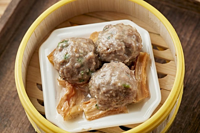 港式茶餐香蒸牛肉丸图片