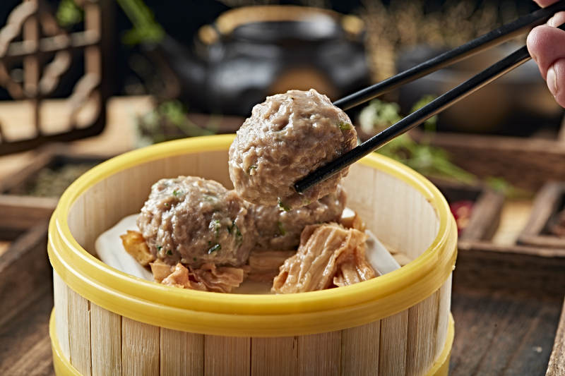 港式茶餐香蒸牛肉丸图片