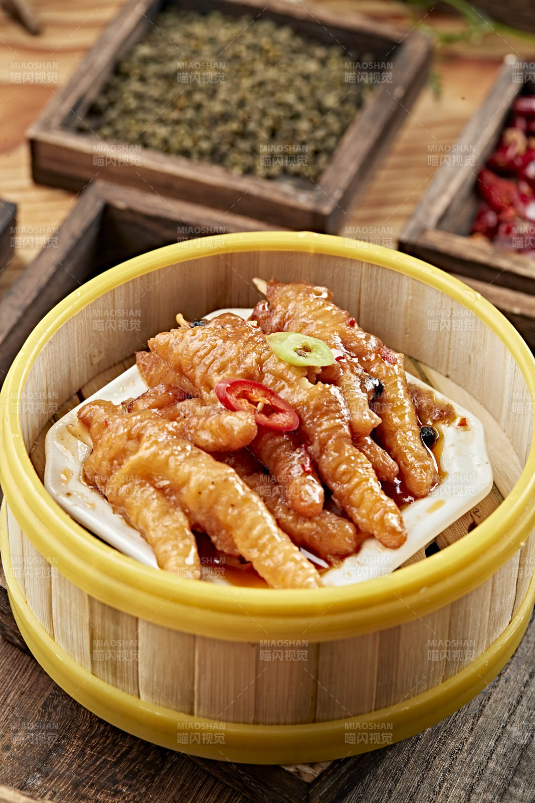 港式茶餐香蒸虎皮凤爪图片