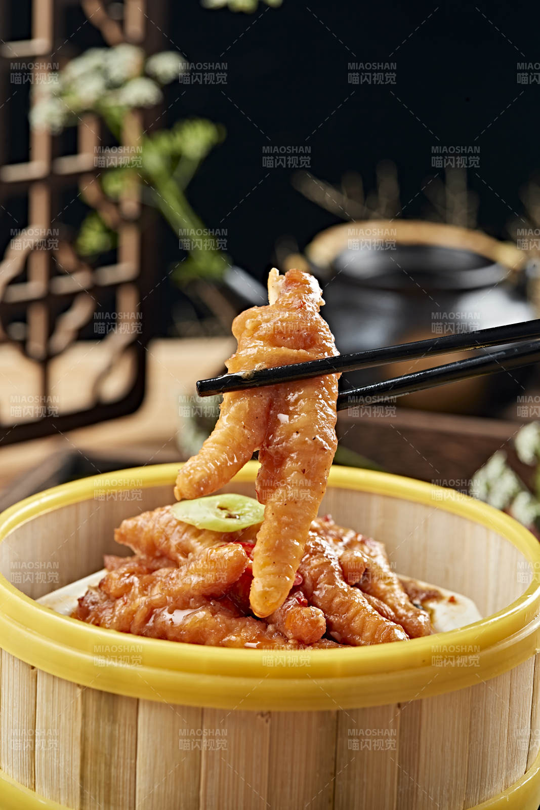 港式茶餐香蒸虎皮凤爪图片