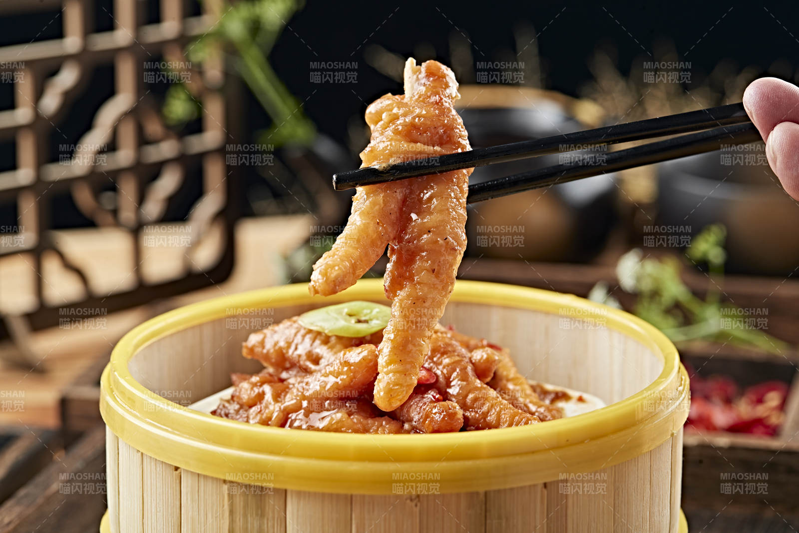 港式茶餐香蒸虎皮凤爪图片