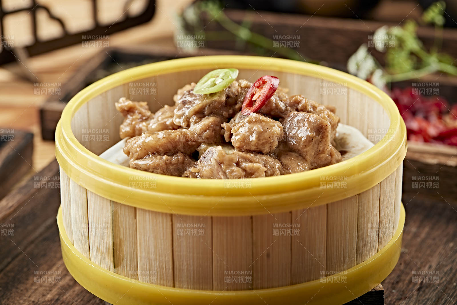 港式茶餐香蒸糯米小排骨图片