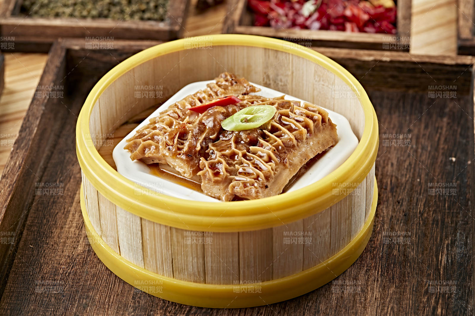 港式茶餐香蒸金钱肚图片