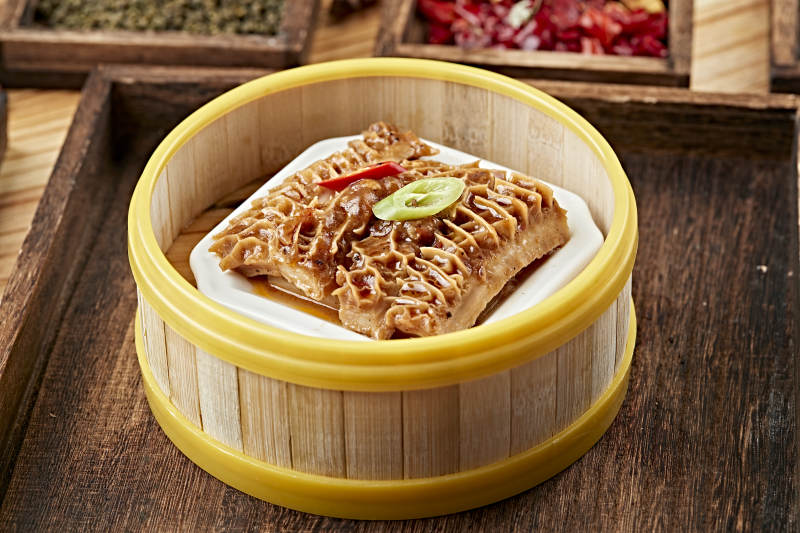 港式茶餐香蒸金钱肚图片