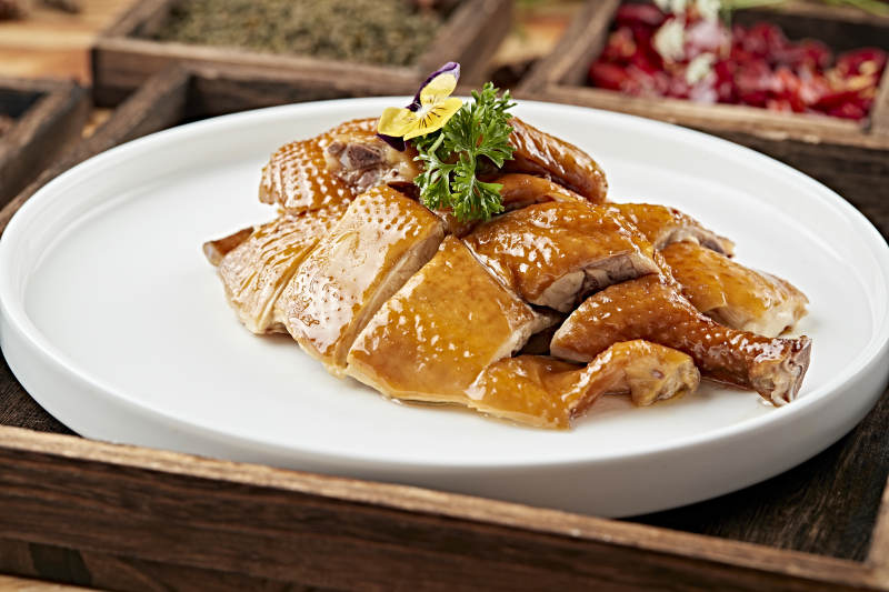 港式茶餐豉油蒸鸡图片