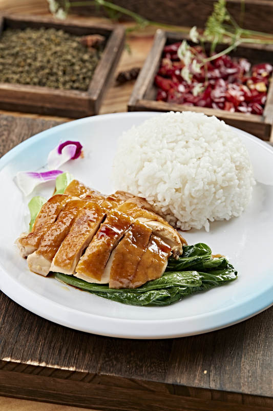 港式茶餐玫瑰豉油鸡饭图片