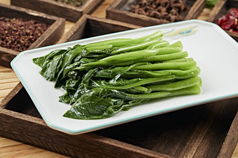 港式茶餐白灼菜心图片