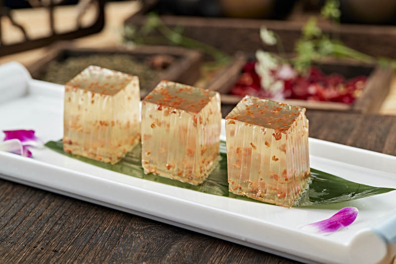 港式茶餐桂花水晶萝卜糕图片