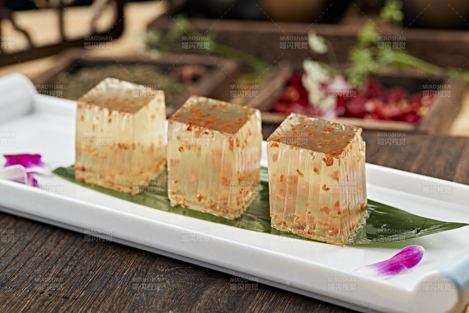 港式茶餐桂花水晶萝卜糕图片