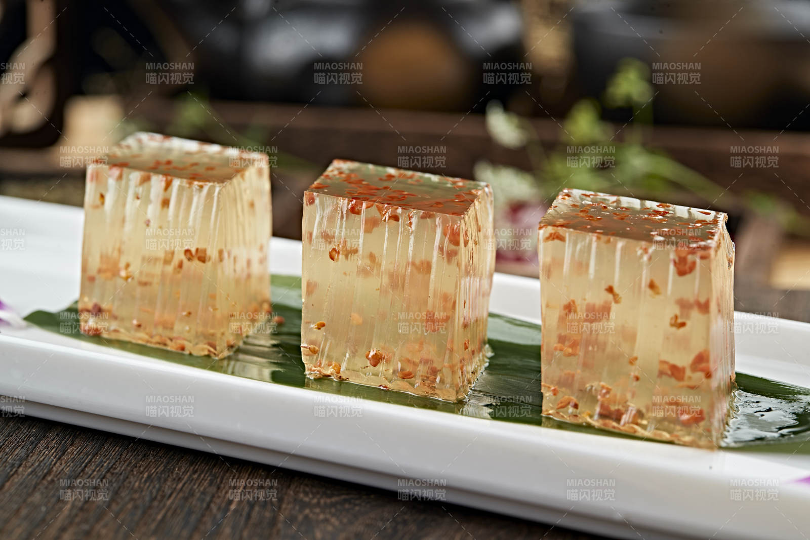 港式茶餐桂花水晶萝卜糕图片