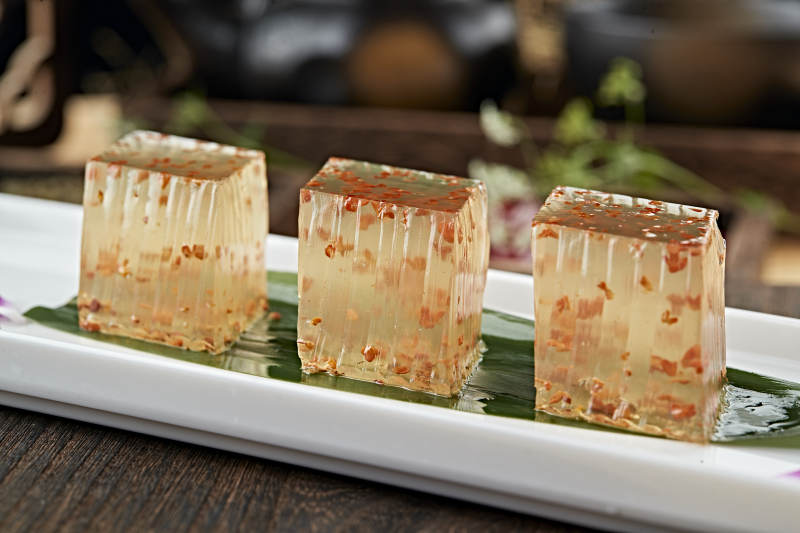 港式茶餐桂花水晶萝卜糕图片