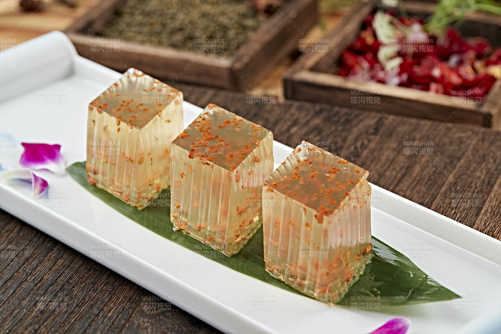 港式茶餐桂花水晶萝卜糕图片