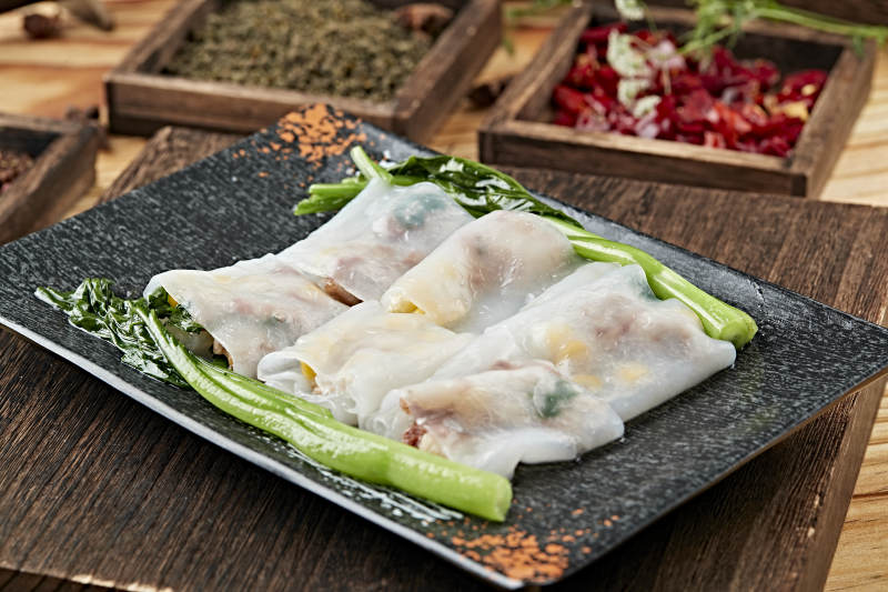 港式茶餐传统广式肠粉图片