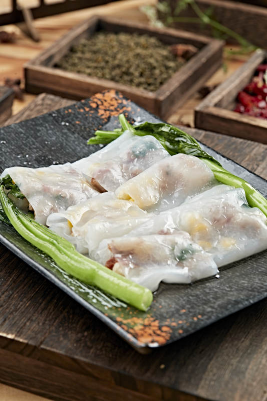 港式茶餐传统广式肠粉图片